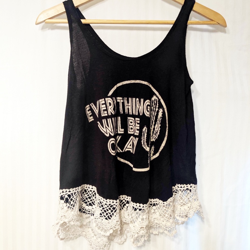Sale! 3/$15 Cute Lacy cactus graphic tank